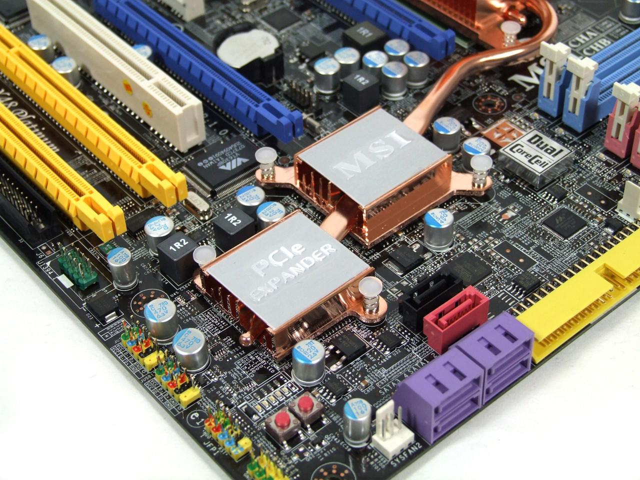 [09/01/2008] MSI X48 Platinum: Der PES16T7-Chip für die zusätzlichen PCI-Express-Lanes