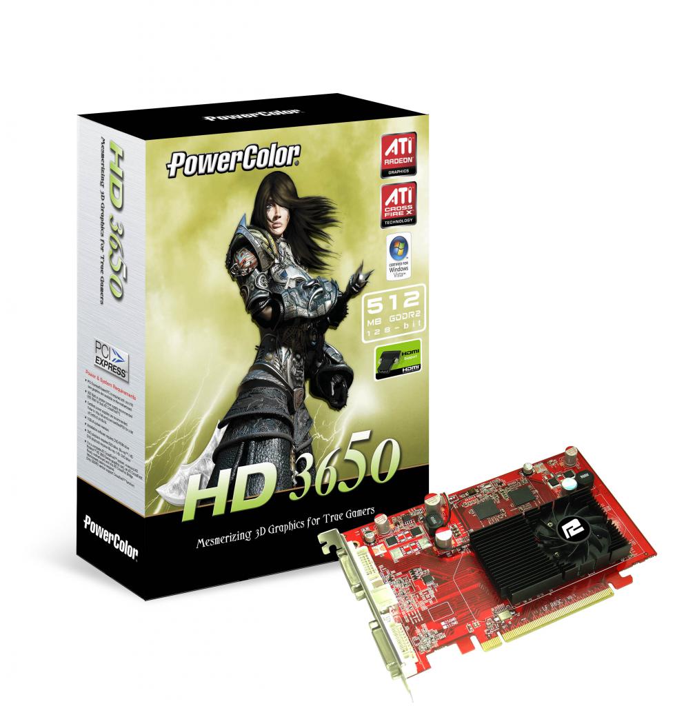 [23/01/2008] Powercolor Radeon HD3650 Xtreme: 512 MiByte DDR3 (Bild: Powercolor)