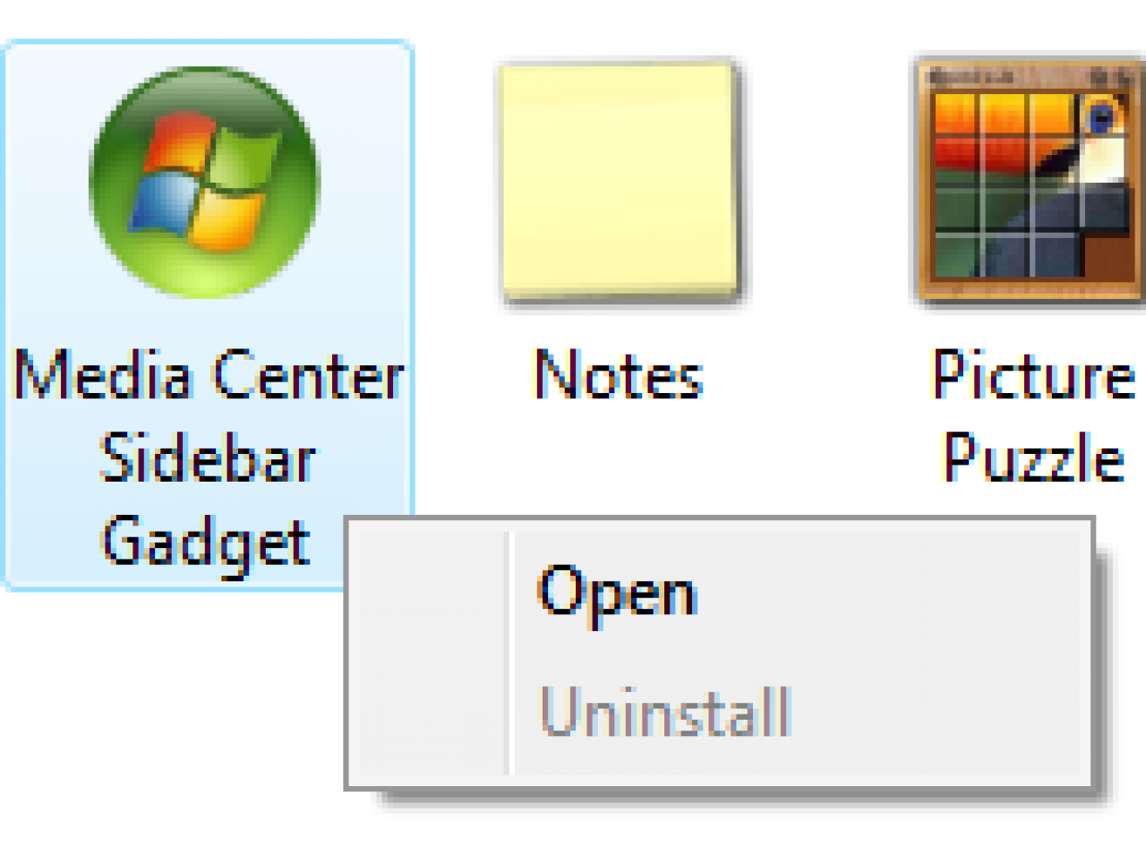 [30/01/2008] Windows 7: Die Gadgets (Bild: thinknext)