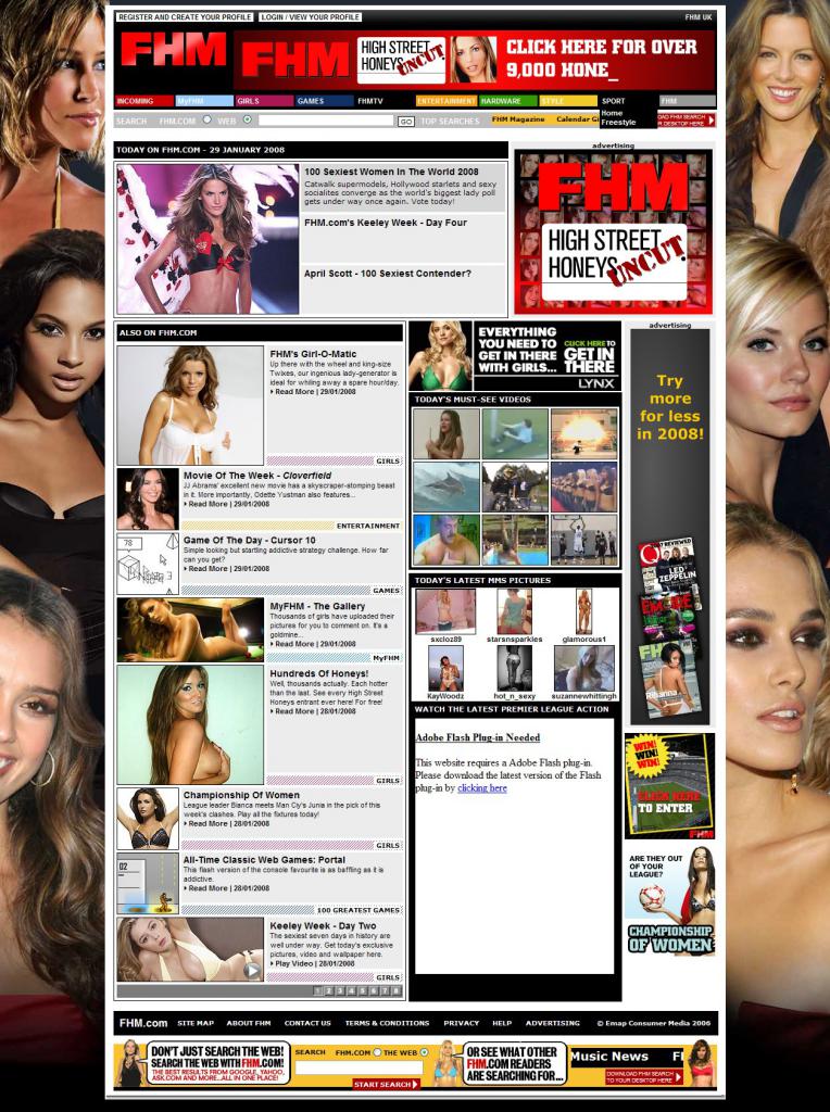 [29/01/2008] FHM anno 2008