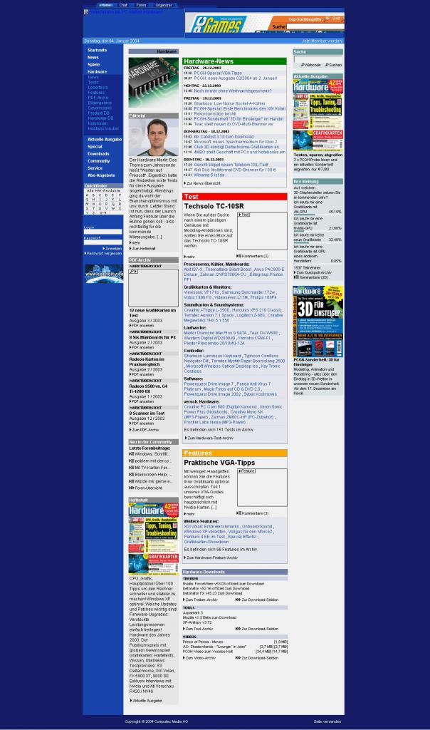 [29/01/2008] PC Games Hardware anno 2004