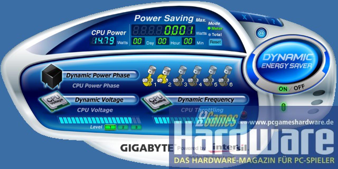 [30/01/2008] Windows Idle mit Dynamic Energy Saver (Bild: PCGH)