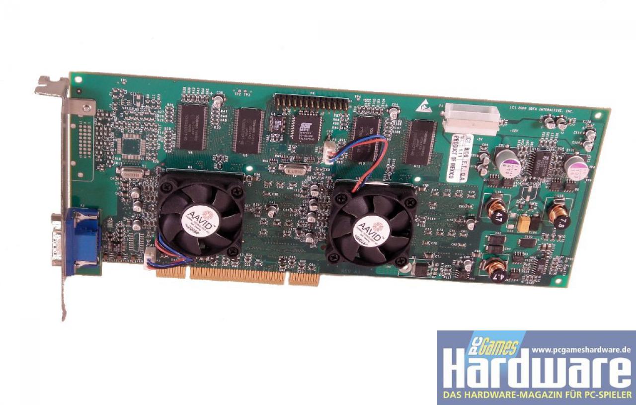 [19/01/2008] 3dfx Voodoo5 5500 hier als PCI-Modell mit 2x32 MiB VRAM (Bild: C.Spille/PCGH)