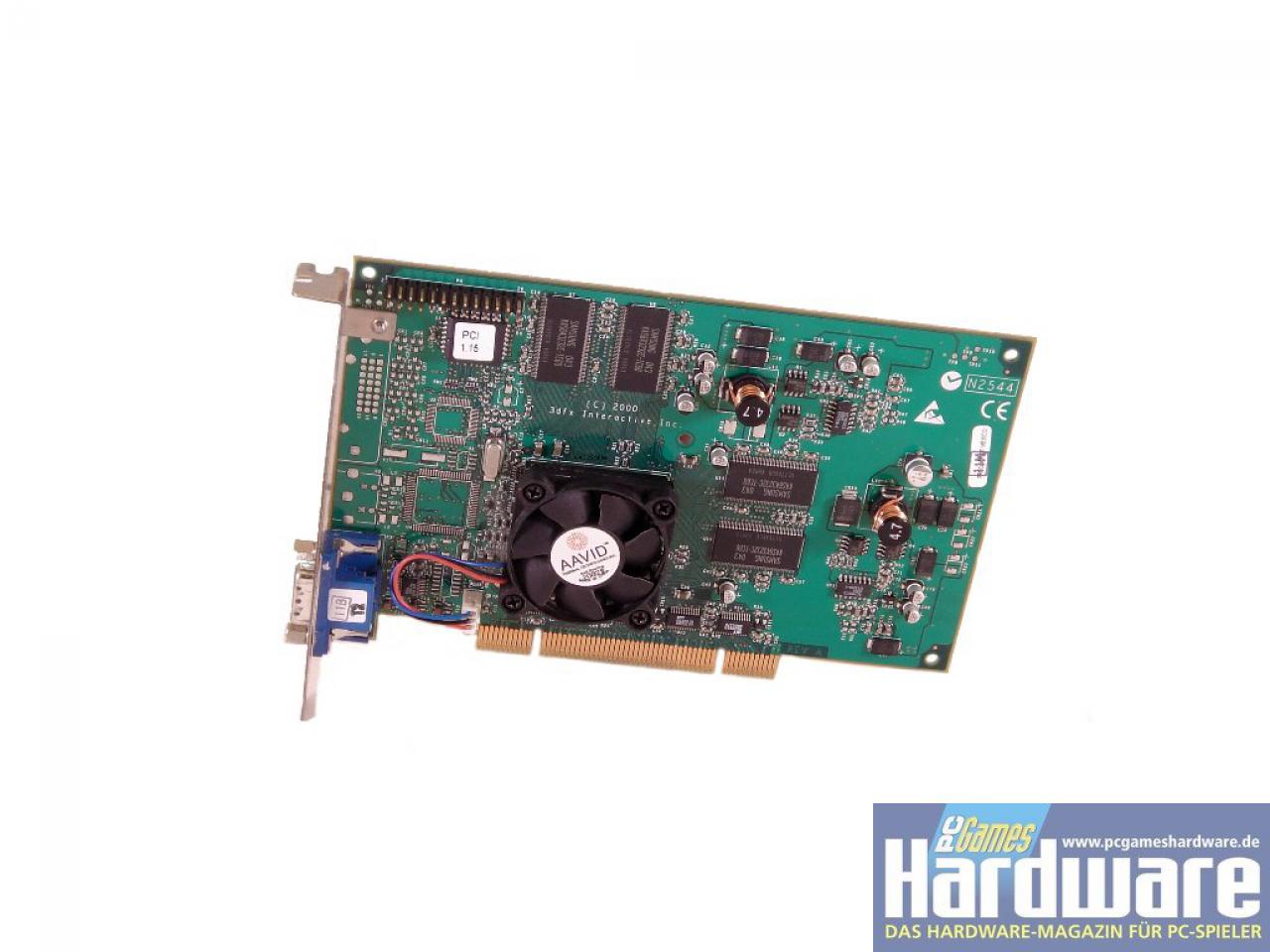[19/01/2008] 3dfx Voodoo4 4500 hier als seltenes PCI-Modell mit 32 MiB VRAM (Bild: C.Spille/PCGH)