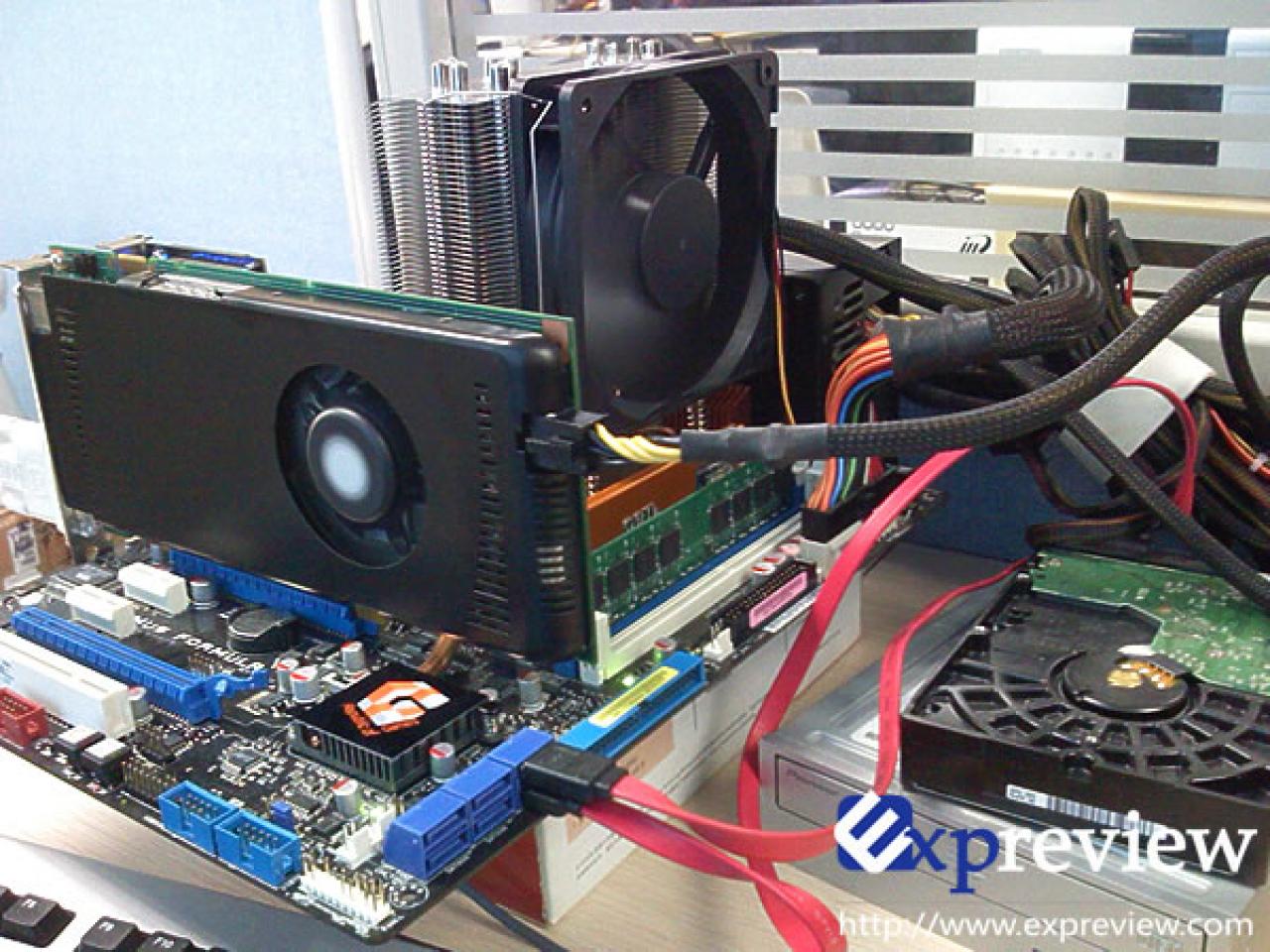 [10/01/2008] Geforce 9600 GT: Gleicher Coolermaster-Kühler wie bei der 8800 GT (Bild: Expreview.com)