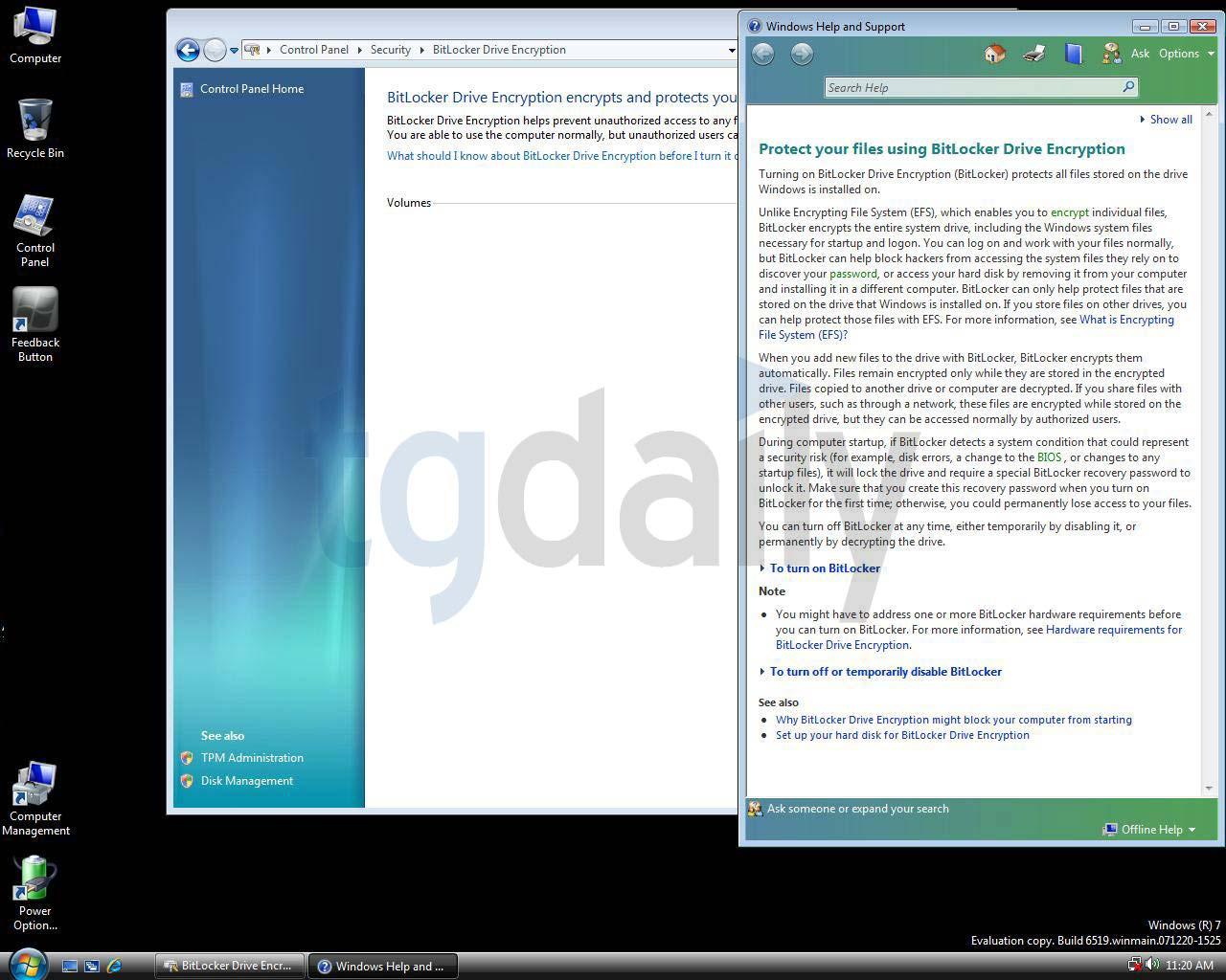 [30/01/2008] Windows 7: Bild TG Daily
