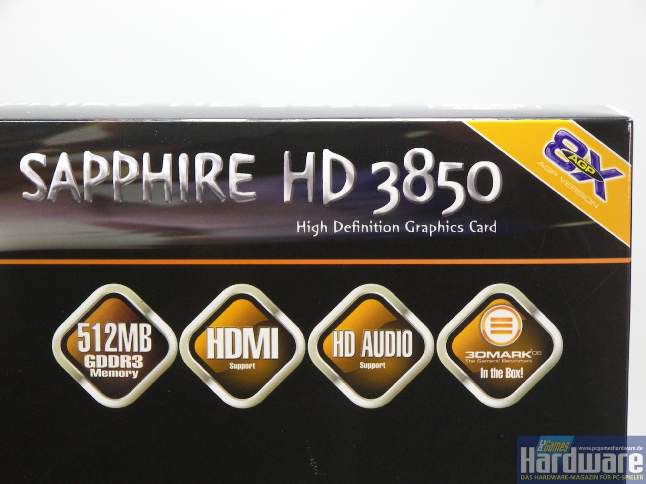 [28/02/2008] Sapphire Radeon HD 3850 AGP: eindeutig AGP8x (Bild: PCGH)