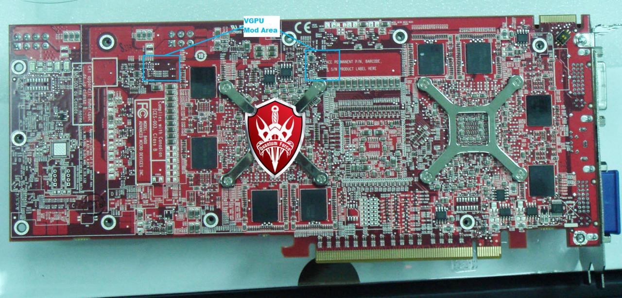 [04/02/2008] Radeon HD 3870 X2: Ein Voltmod ist eine riskante Sache bei der die Hardware ernshaft beschädigt werden kann.