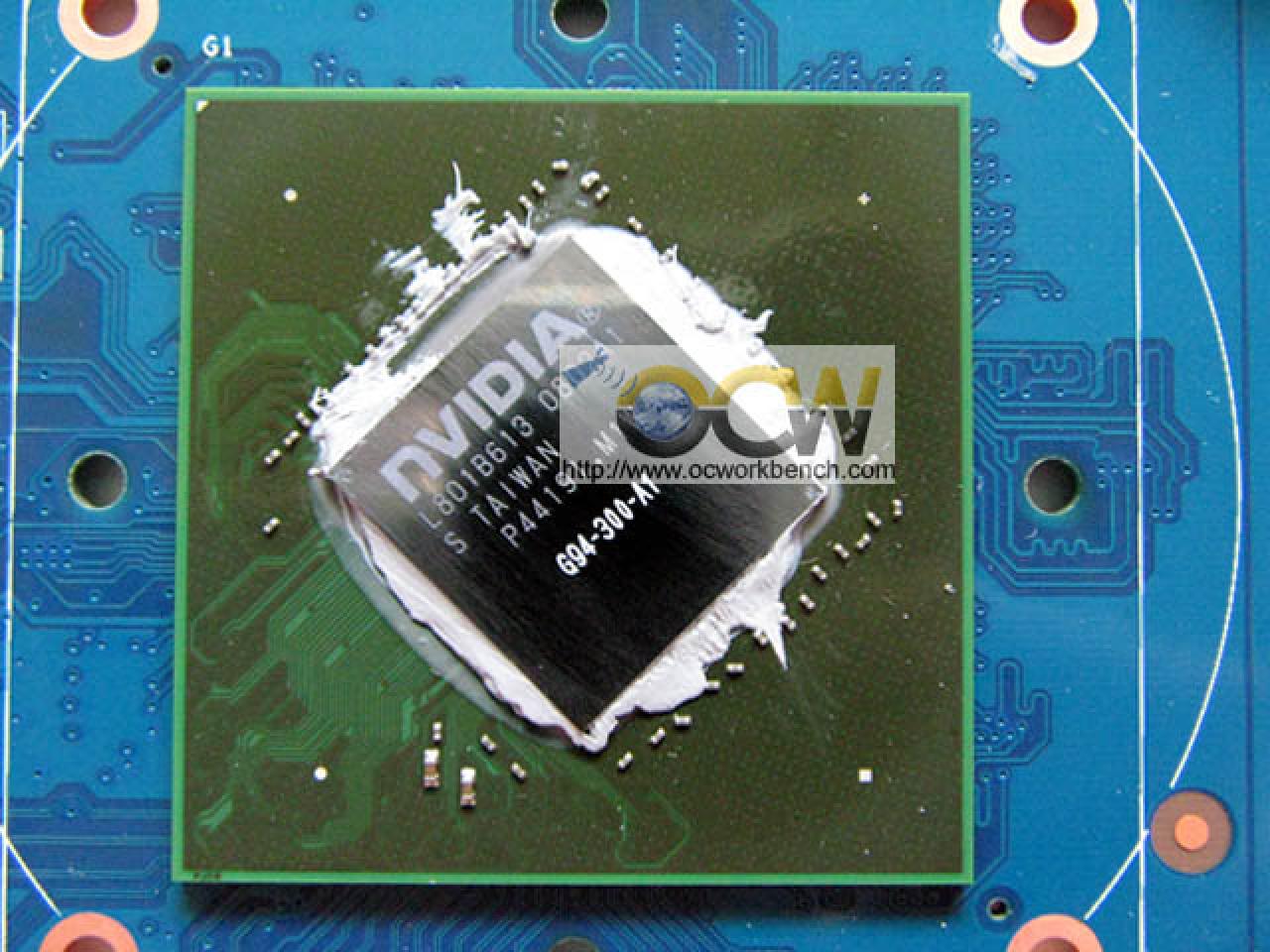 [23/02/2008] ECS N9600GT-512MX-P: Die GPU in der Nahaufnahme