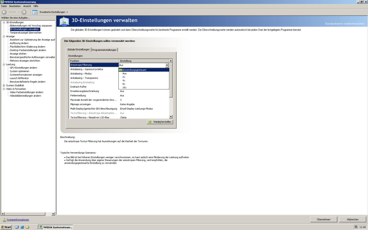 [26/02/2008] Das überarbeitete Forceware-Panel im Bilde. (Bild: PCGH)