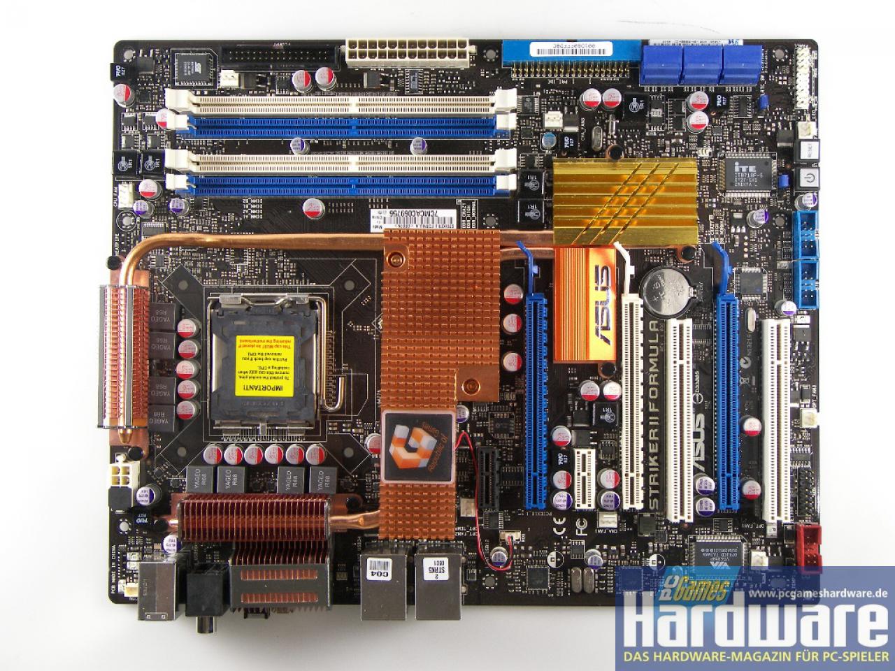 [07/02/2008] Nforce 780i SLI: Asus Striker 2 Formula (Bild: PCGH)