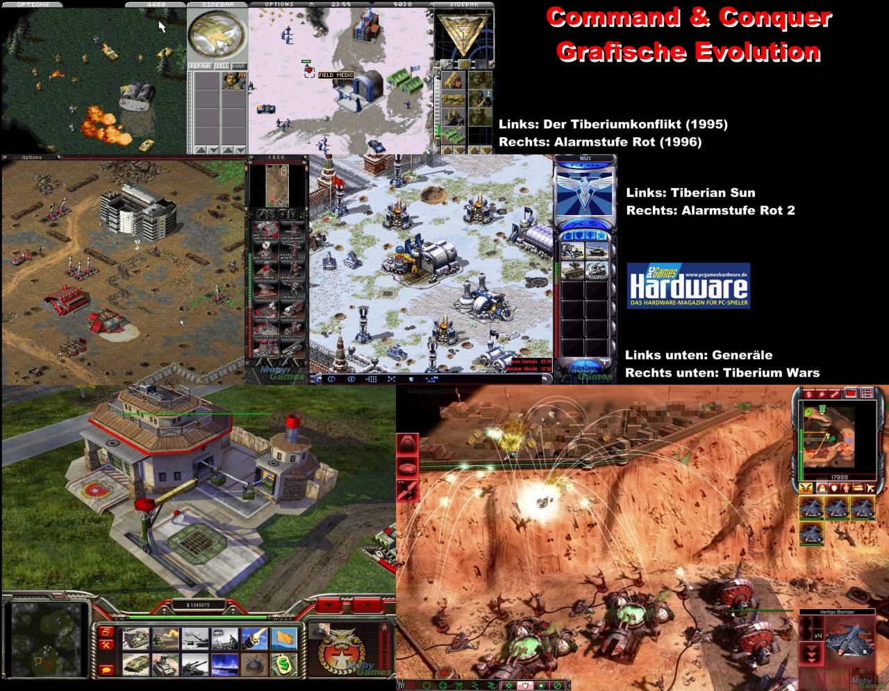 [14/02/2008] Grafikvergleich: Alle C&C-RTS-Titel im Überblick