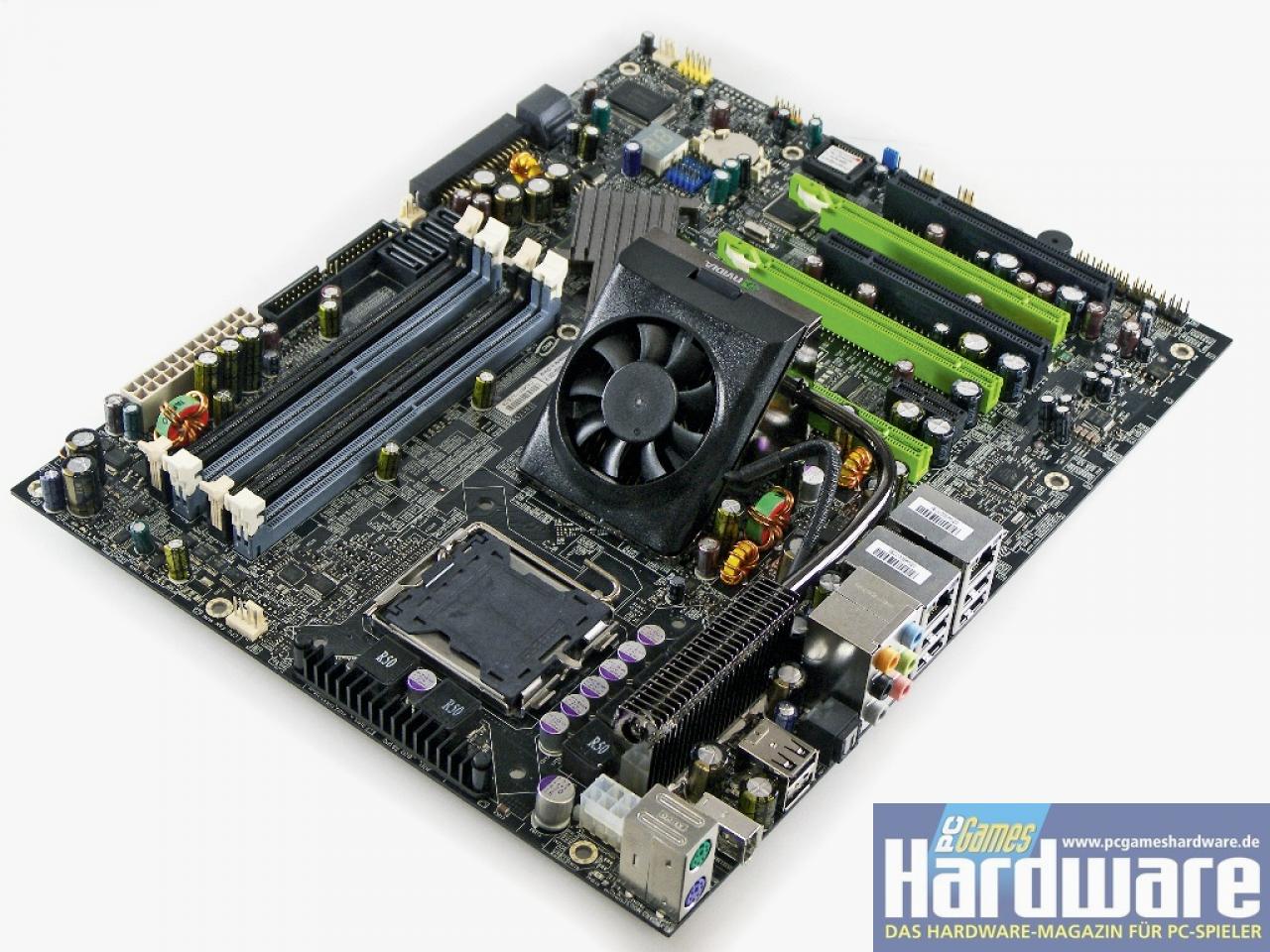 [07/02/2008] Nforce 780i SLI: Evga Nforce 780i SLI (Bild: PCGH)