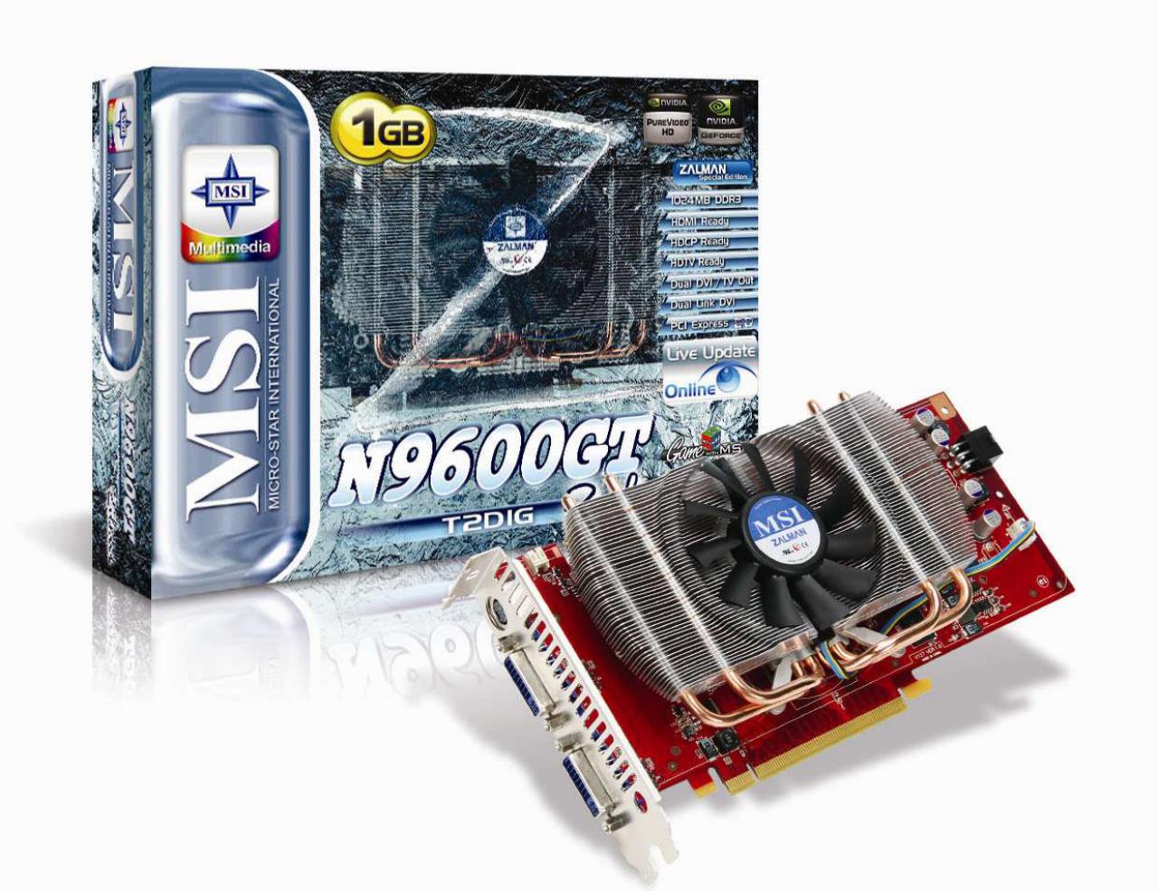 [22/02/2008] MSI N9600GT Zilent 1G (Bild: MSI)