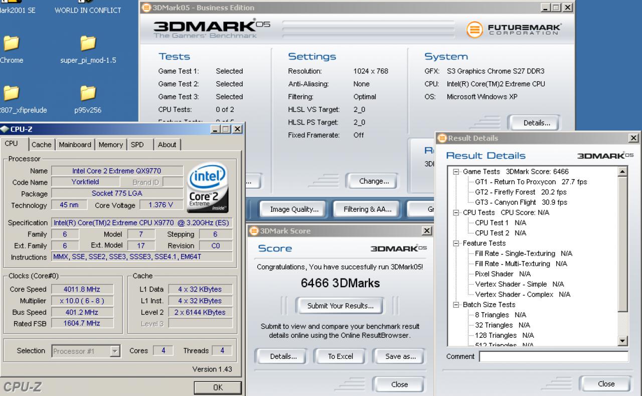[28/02/2008] 3DMark05 mit Chrome S27 Multichrome (Bild: PCGH)