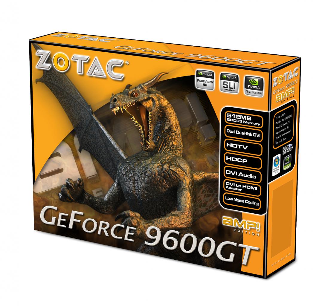 [22/02/2008] Zotac Geforce 9600GT AMP! Edition (Bild: Zotac)