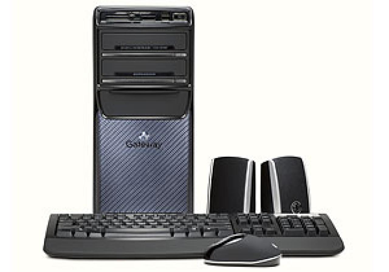 [01/02/2008] Der GT5662 ist mit einem AMD Phenom 9500 (2.200 Megahertz) und einer Radeon HD2400 XT, welche über 256 MiByte VRAM verfügt, bestückt (Bild: Gateway.com)