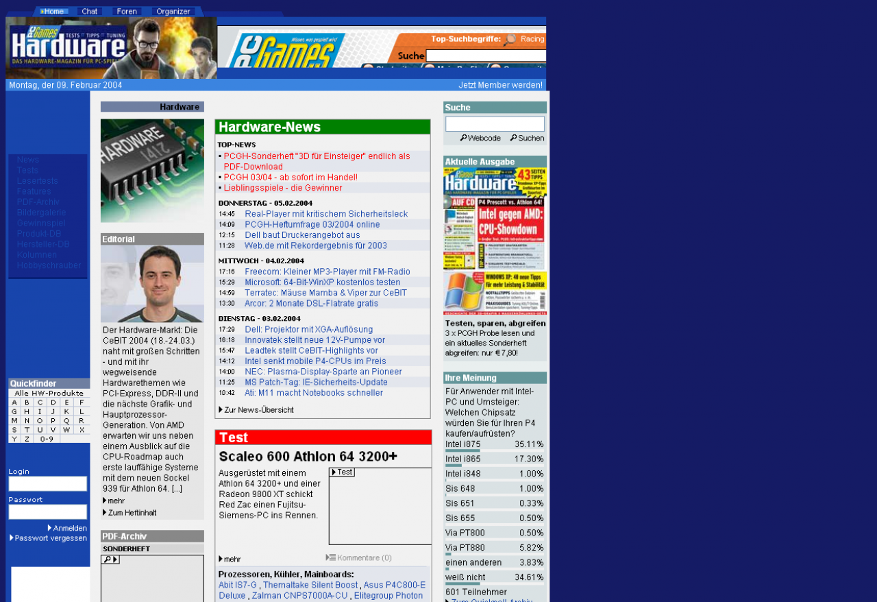 [13/02/2008] PCGameshardware.de: Stand 2003