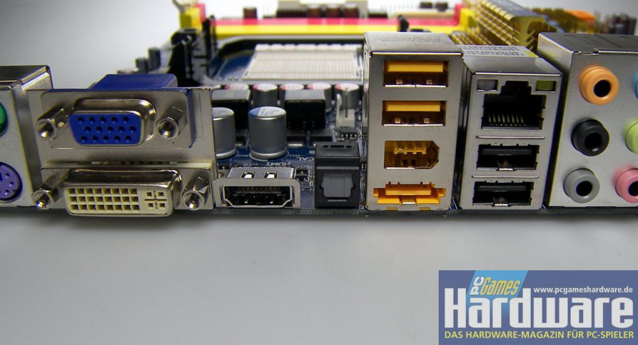 [04/02/2008] Gigabyte GA-MA78GM-S2H: Das erste Mainboard mit integrierter Direct-X-10-Grafik dank AMDs 780G-Chipsatz mit RS780-IGP (Bild: PCGH)