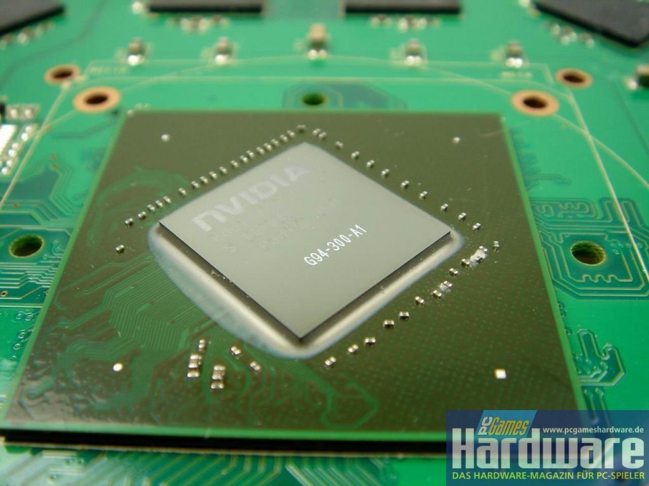 [21/02/2008] Geforce 9600 GT Review:Erstaunlich ist, dass bereits Revision A1, also der erste sogenannte Tape-Out-Versuch auf den Serienkarten zum Einsatz kommt (Bild: PCGH)