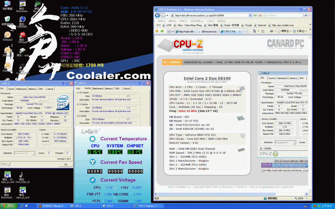 [12/03/2008] [Coolaler] Erste Bilder und Benchmarks zum Core 2 Duo E7300