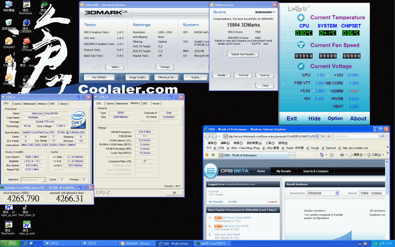 [12/03/2008] [Coolaler] Erste Bilder und Benchmarks zum Core 2 Duo E7300