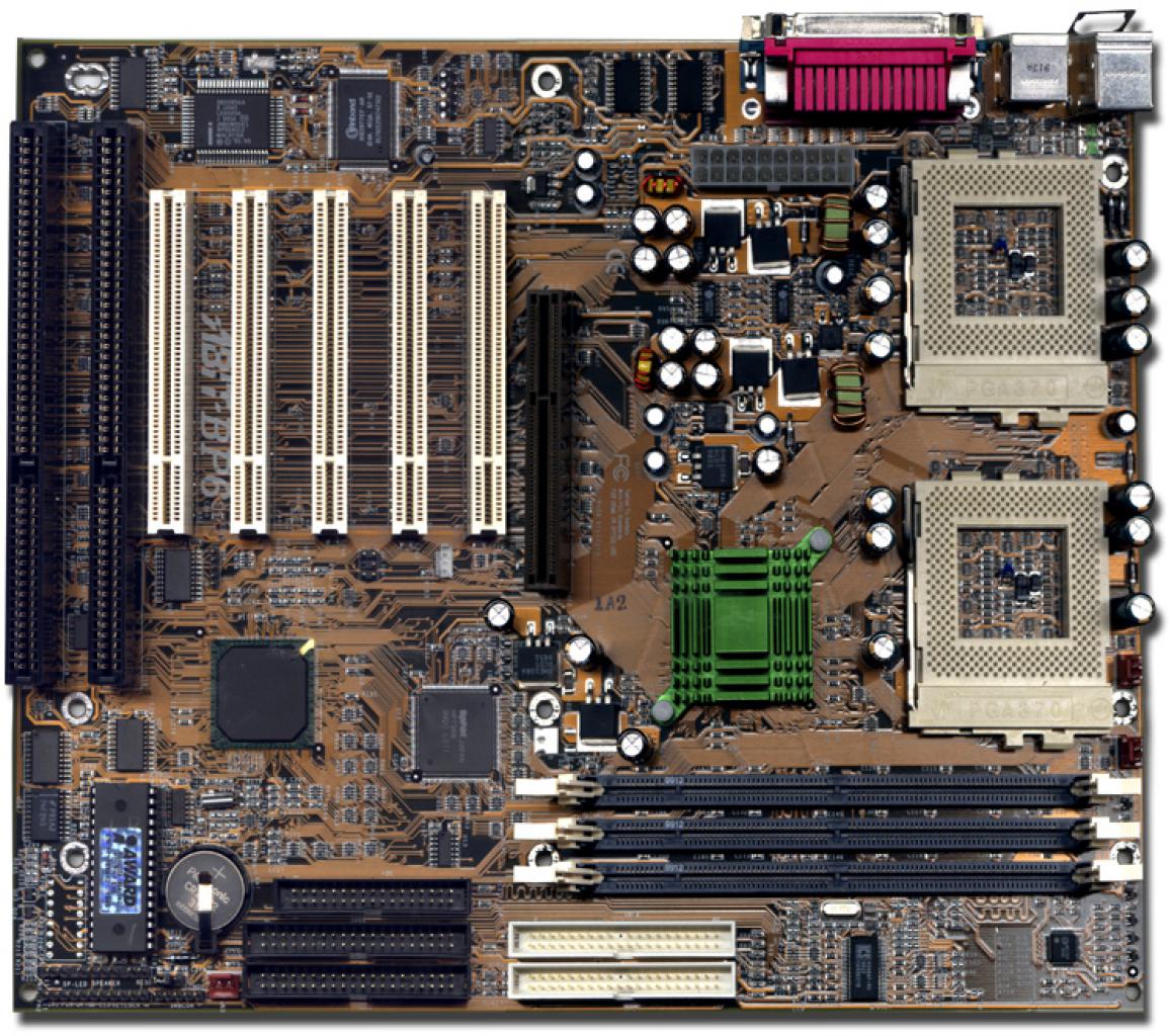 [01/03/2008] Abit BP6 - beliebt für den Einsatz eines recht zügig arbeitenden Celeron-Gespanns (Bild: firingsquad.com)