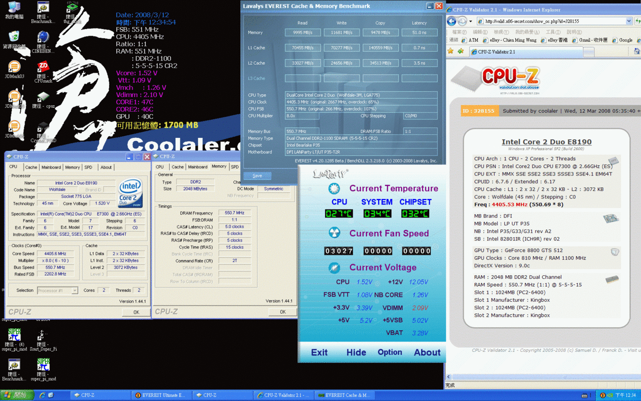 [12/03/2008] [Coolaler] Erste Bilder und Benchmarks zum Core 2 Duo E7300