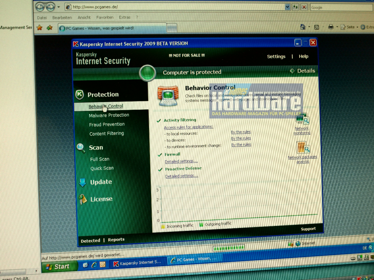 [13/03/2008] Kaspersky Internet Security 2009 (Beta) (Bild: PCGH)