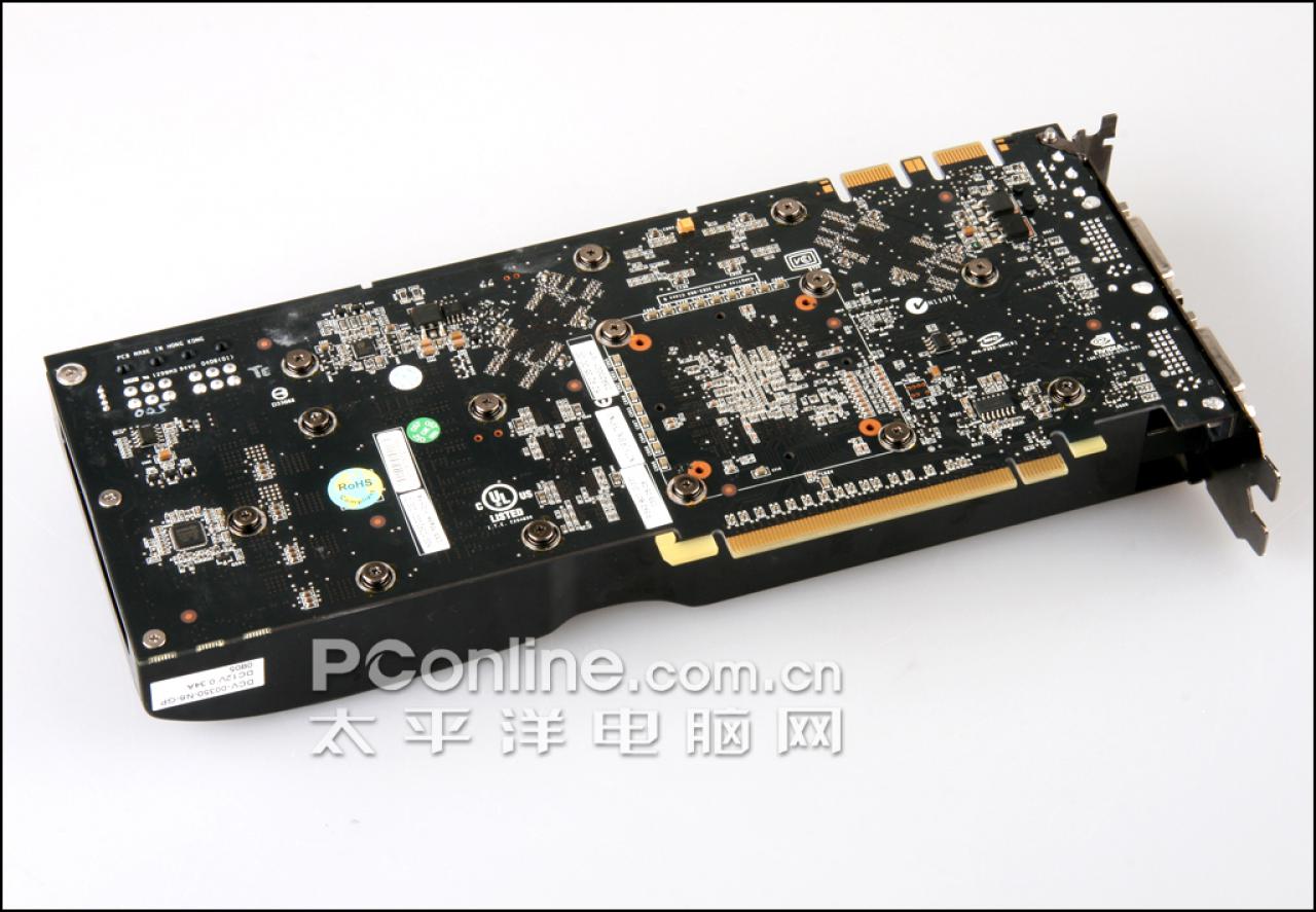 [15/03/2008] Geforce 9800 GTX: Auch ein schöner Rücken kann entzücken (Bild: pconline.com)