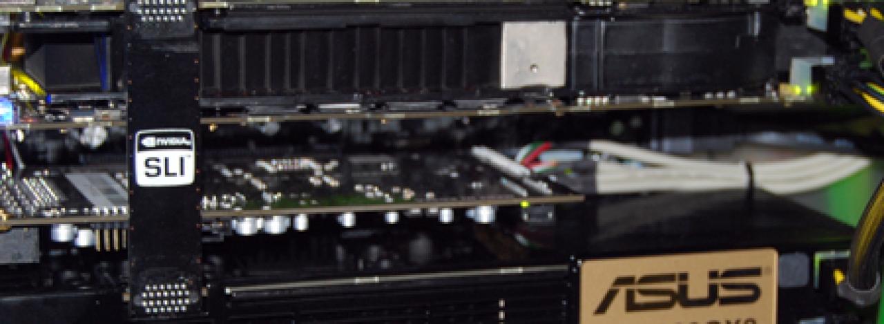 [19/03/2008] Geforce 9800 GX2: Vier G92-GPUs im Quad-SLI-Verbund (Bild: Tweaktown)