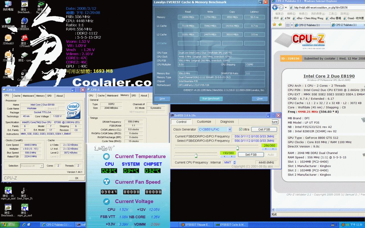 [12/03/2008] [Coolaler] Erste Bilder und Benchmarks zum Core 2 Duo E7300