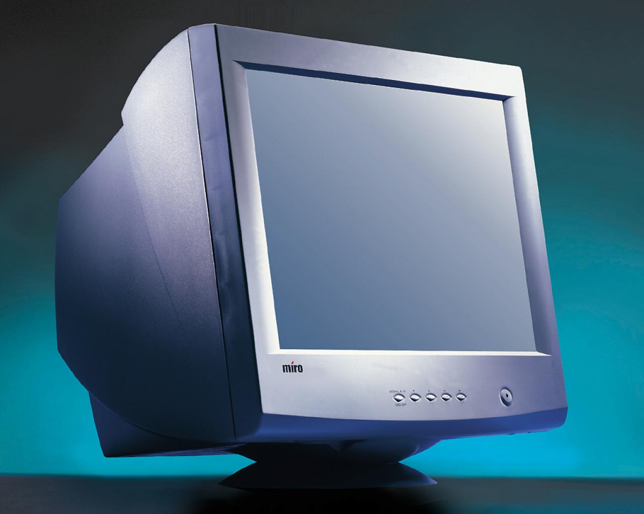 [12/03/2008] Entwicklung: Markierten bereits das obere Ende: 22-Zoll-Monitore. Hier mit flacher Bildröhre 