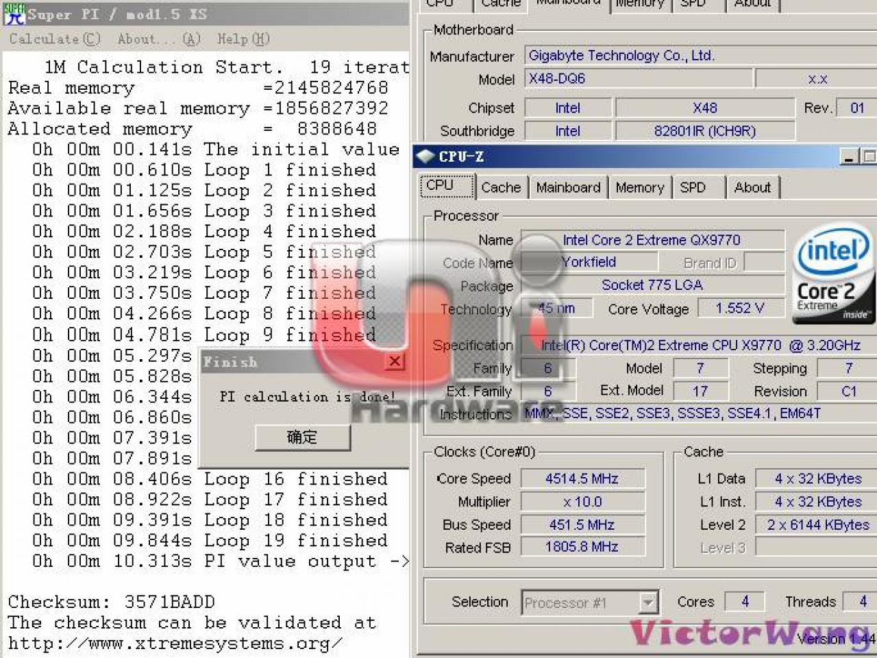 [25/03/2008] Intel QX9770 C1: Neues Stepping im Test (Bild: unihw.com)