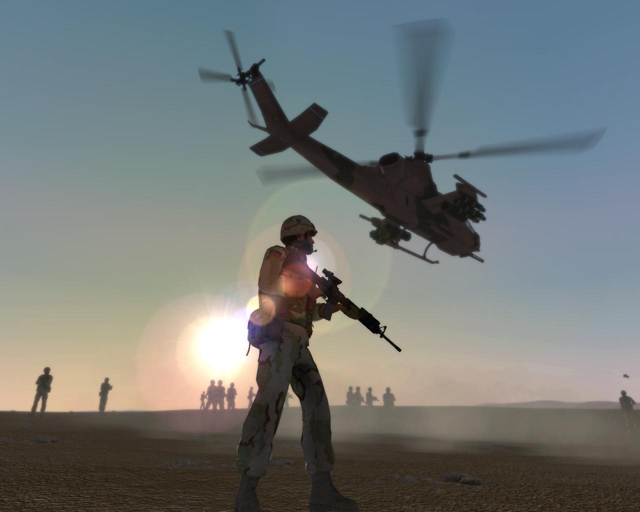 [30/03/2008] ArmA @ 1280x1024 - diverse Settings (Bild: 