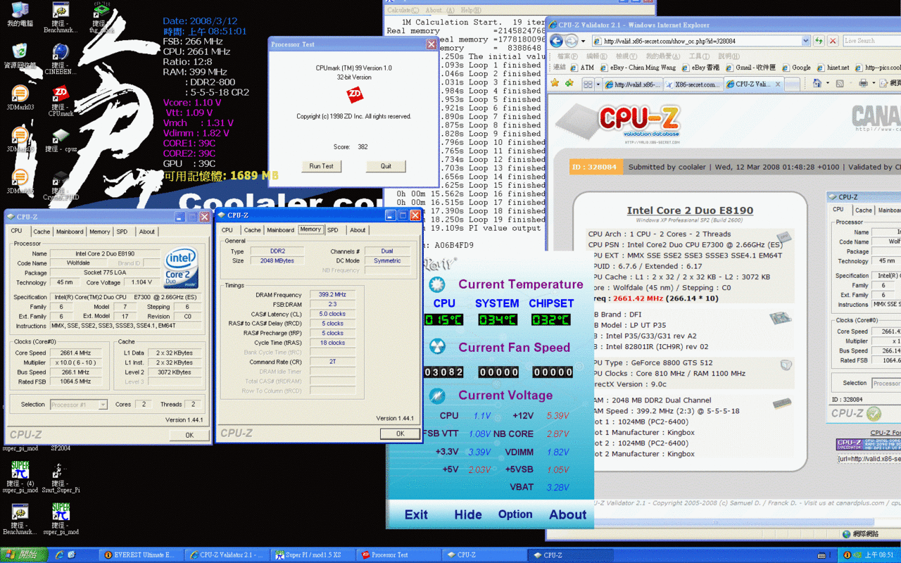 [12/03/2008] [Coolaler] Erste Bilder und Benchmarks zum Core 2 Duo E7300