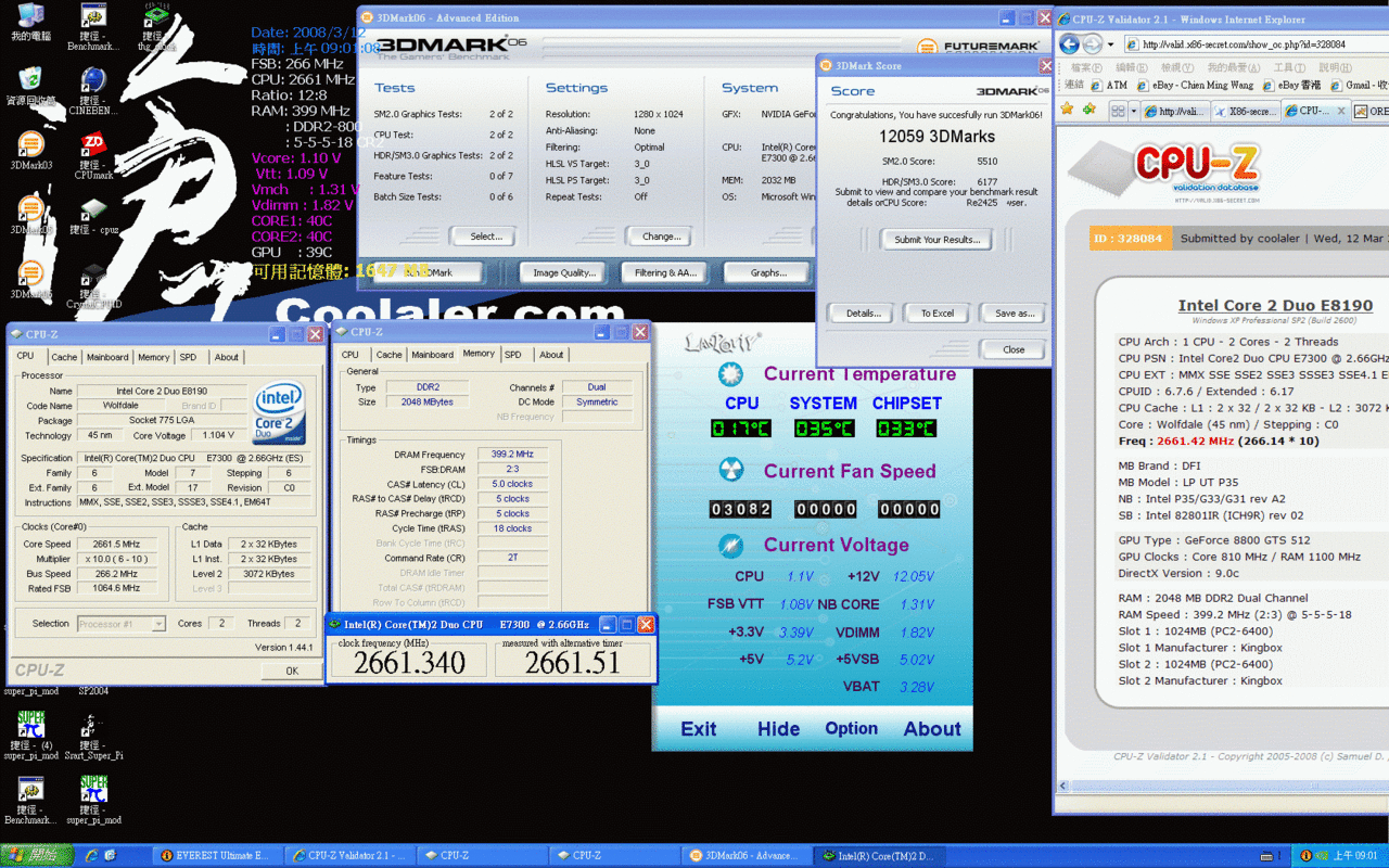 [12/03/2008] [Coolaler] Erste Bilder und Benchmarks zum Core 2 Duo E7300
