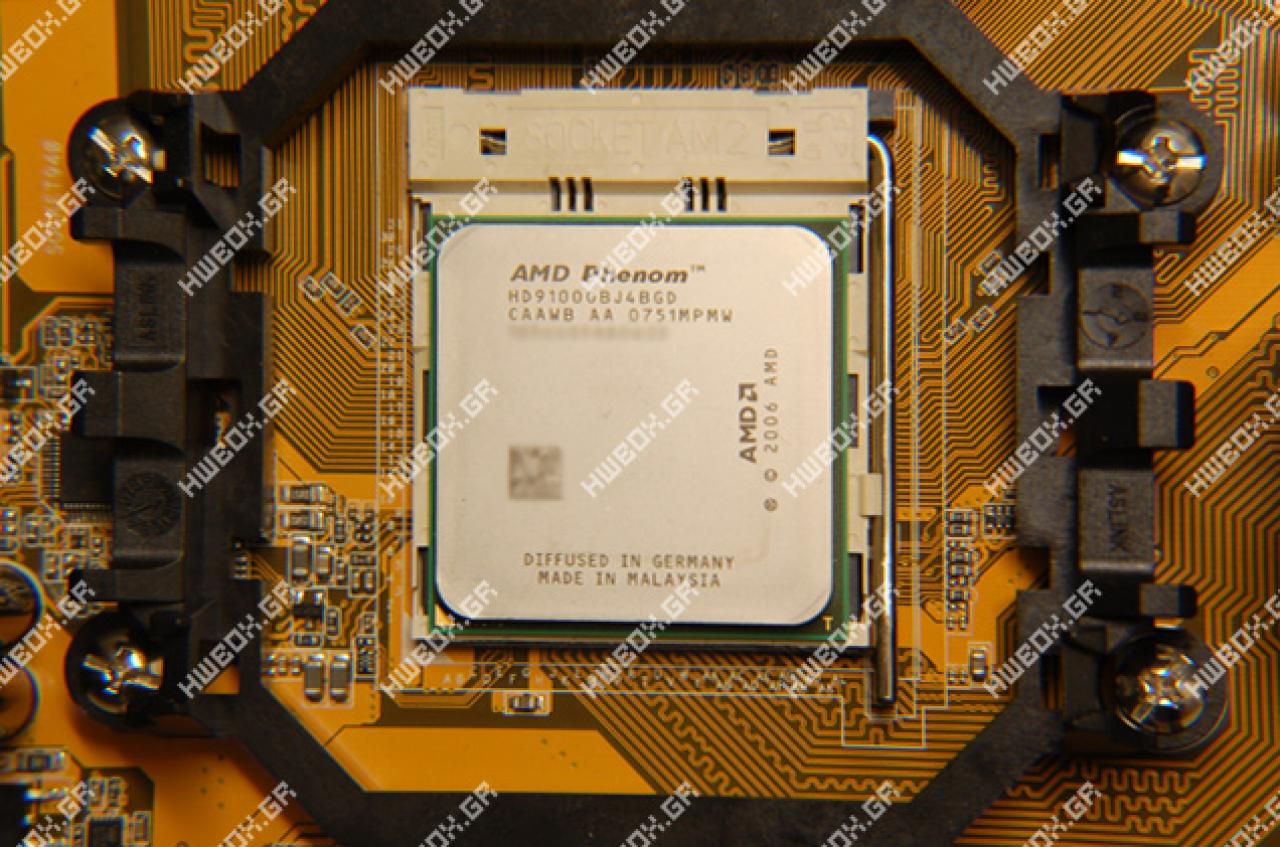 [05/03/2008] Mit dem Phenom 9100 könnte AMD Konkurrent Intel endlich einmal wieder etwas unter Druck setzen. (Bild: HWBox.gr)