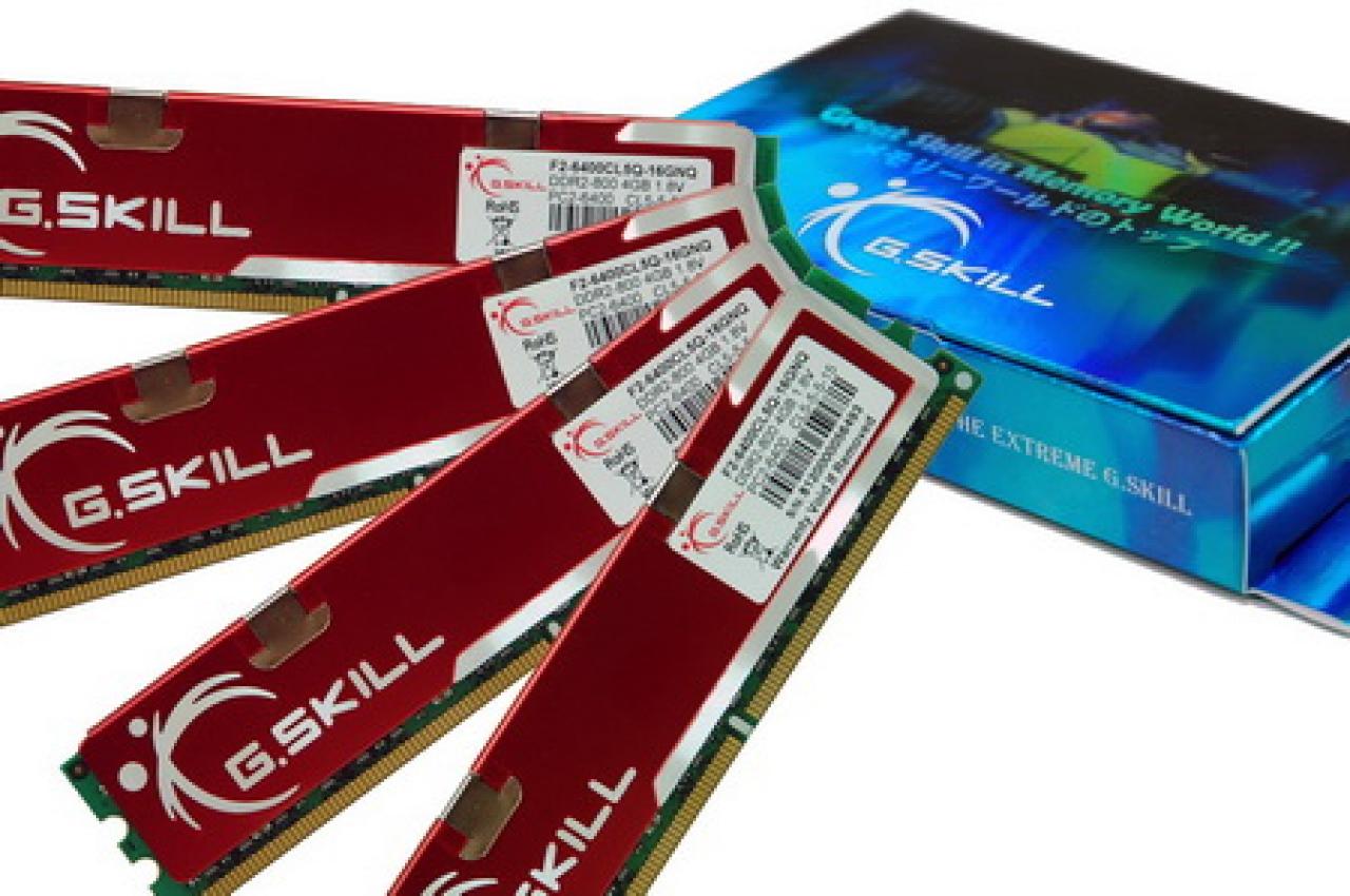 [23/03/2008] 16-GiByte-Kit von G-Skill im Format DDR2-800