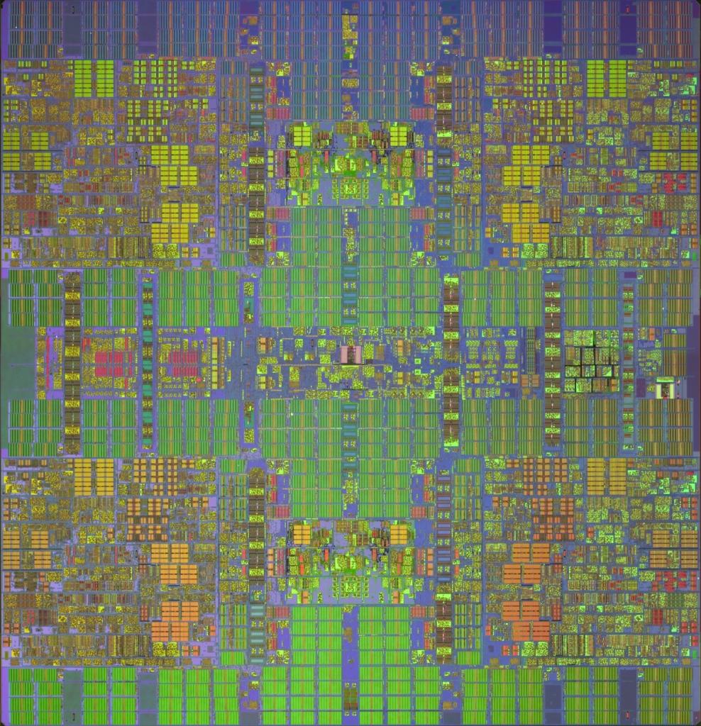 [02/03/2008] Nahaufnahme eines z10-Dies. (Bild: IBM)