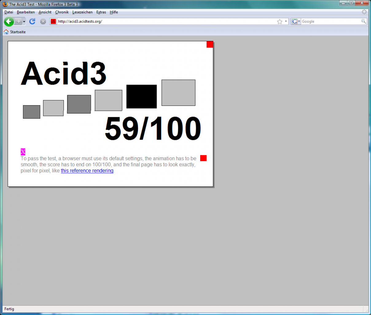 [12/03/2008] Acid Test 3 Firefox 3 Beta 3 (BIld: PCGH)