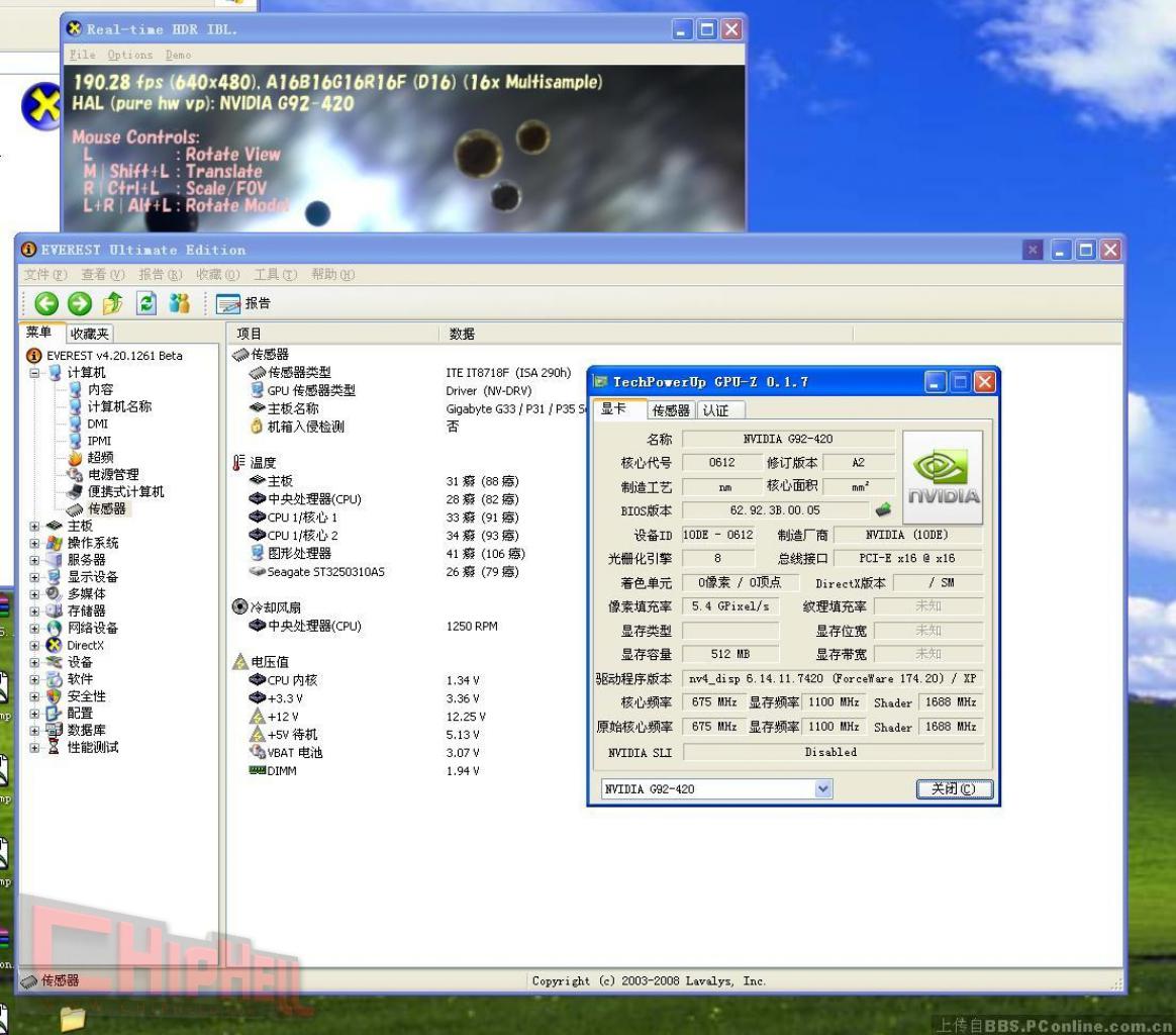[07/03/2008] Nvidia Geforce 9800 GTX: G92-420 im Benchmark (Bild: Chiphell)