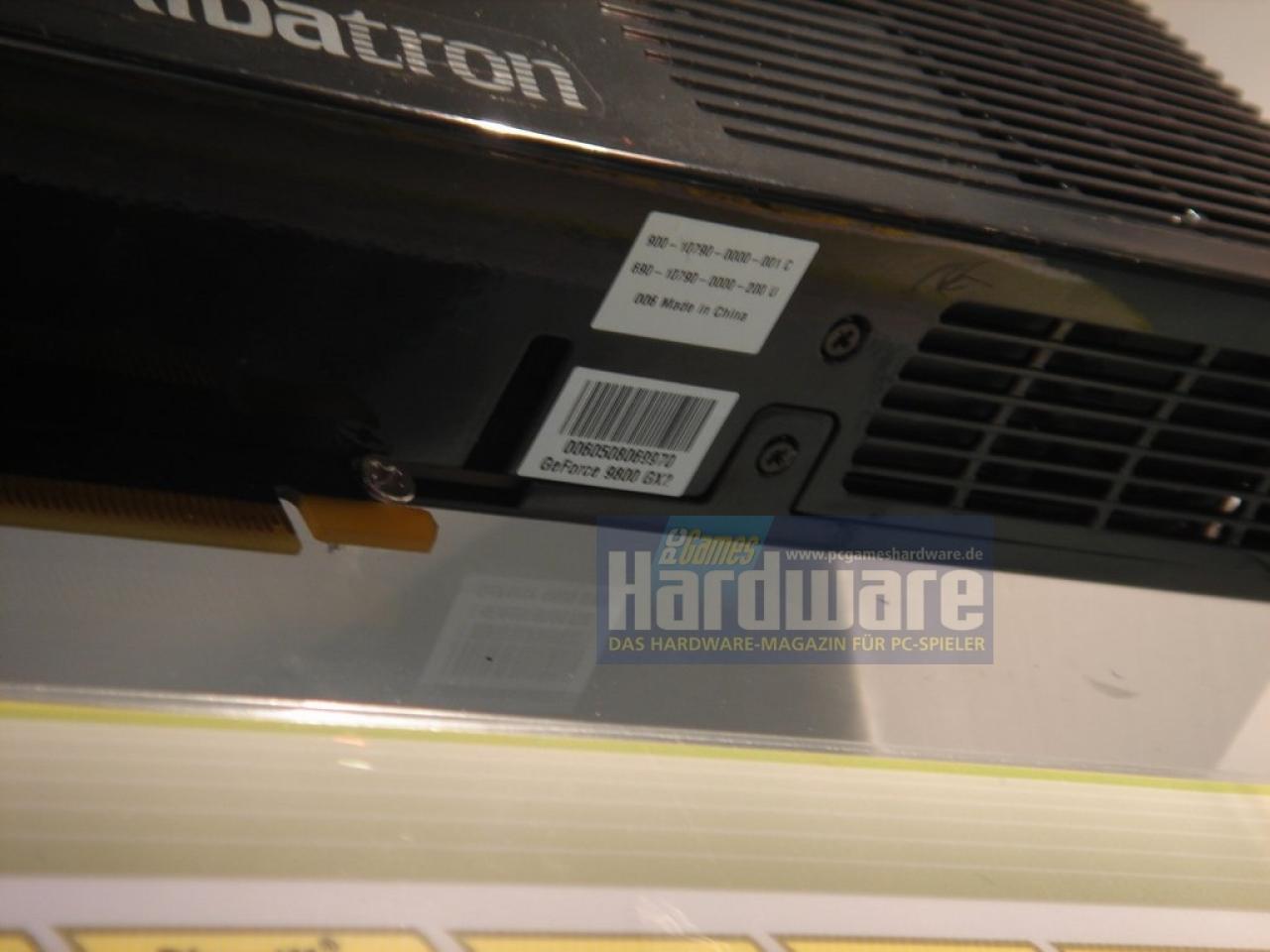 [03/03/2008] Hybrid SLI mit 9800GX2: Foxconn präsentiert ein entsprechendes System (Bild: PCGH)