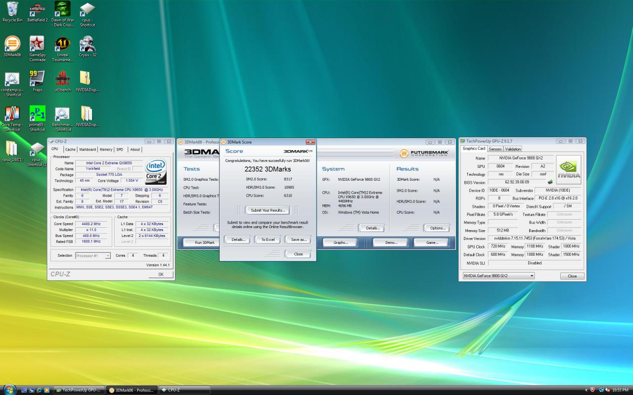 [19/03/2008] Geforce 9800 GX2: Vier G92-GPUs im Quad-SLI-Verbund (Bild: Tweaktown)