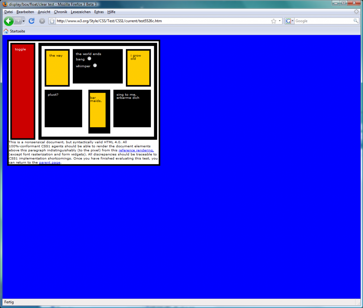 [12/03/2008] Acid Test 1 Firefox 3 Beta 3 (BIld: PCGH)