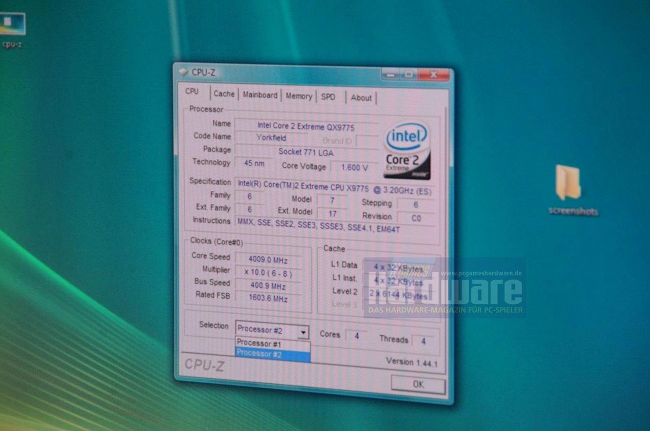 [04/03/2008] Die CPUs arbeiten mit 4 Gigahertz. (Bild: PCGH)