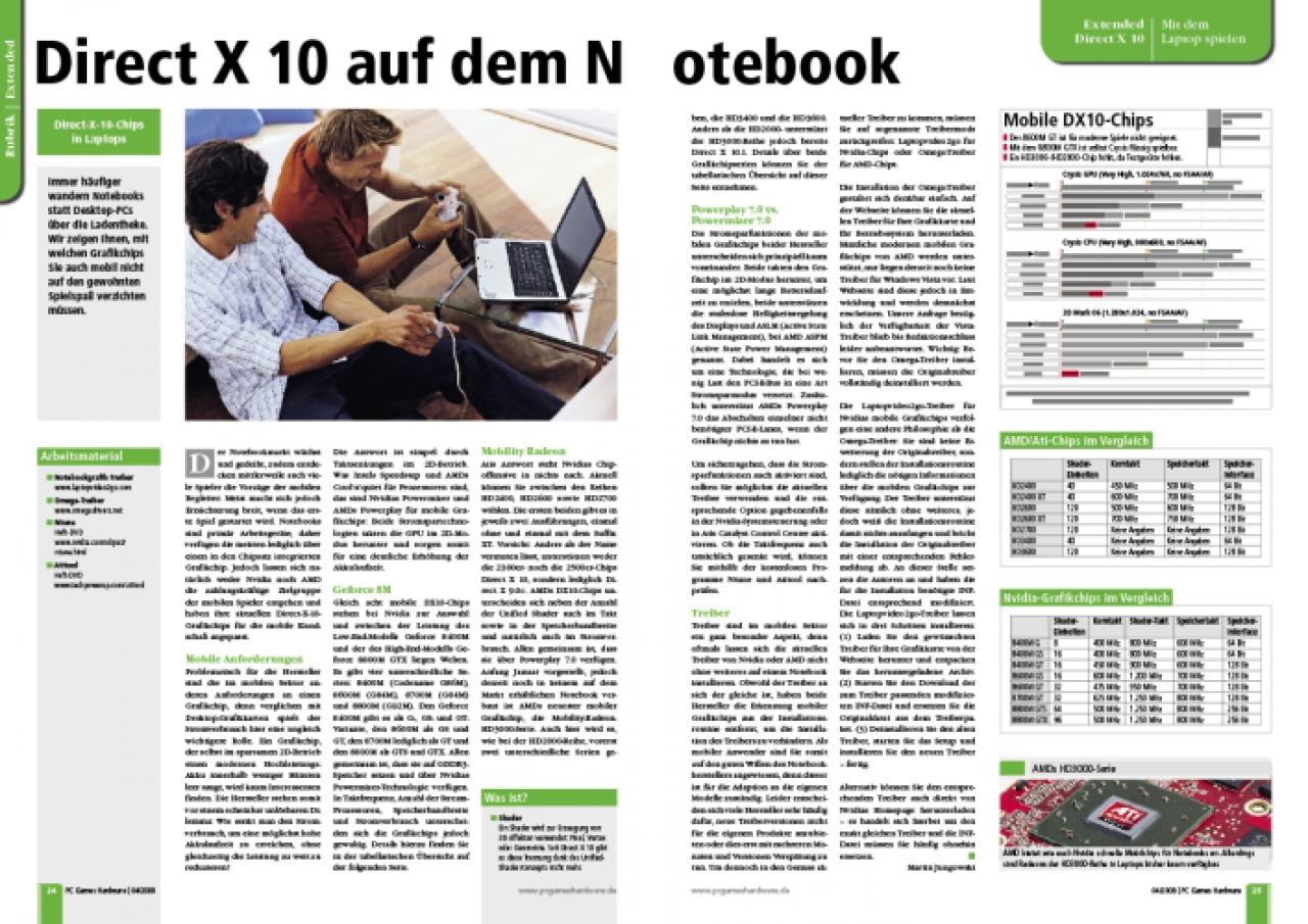 [03/03/2008] DX10-Spiele auf dem Notebook. (Bild: PCGH)
