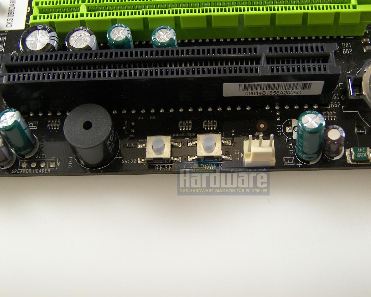 [18/03/2008] EVGA Nforce 790i Ultra SLI (Bild: PCGH)