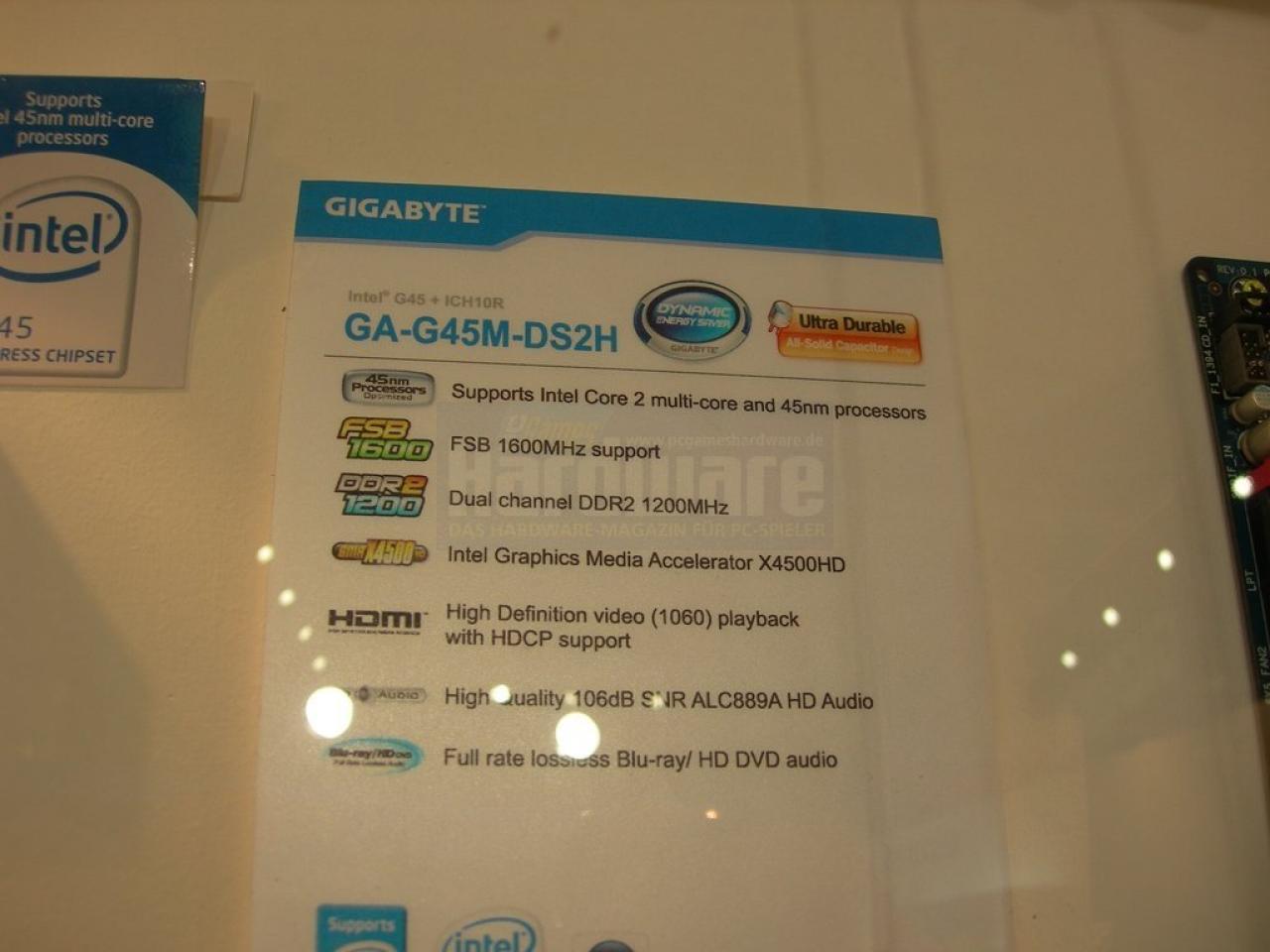 [04/03/2008] G45: Gigabyte (Bild: PCGH)