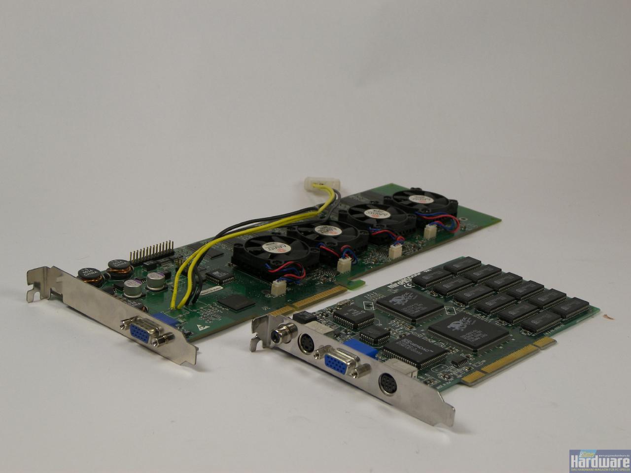 [12/03/2008] Generationentreffen: Voodoo5 6000 Rev-A 3700 meets Voodoo Graphics (6 MiByte) (Bild: PCGH)